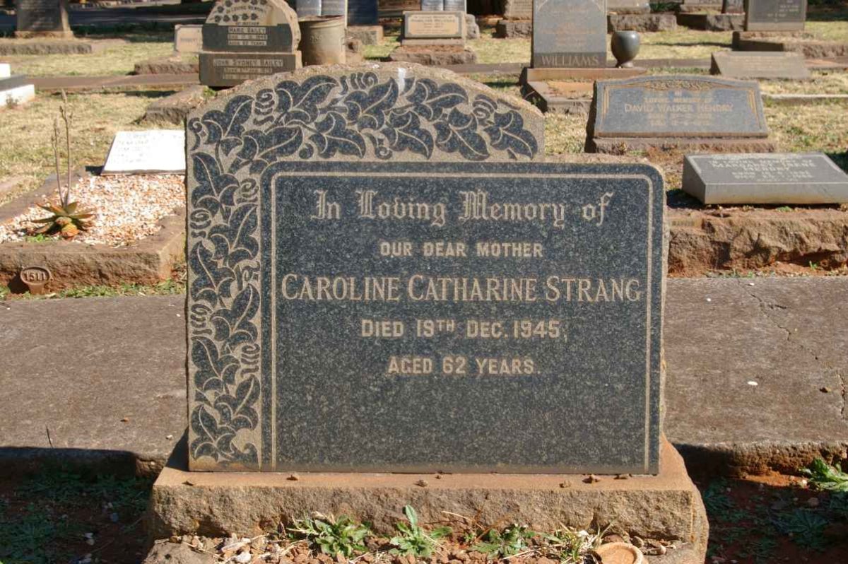 STRANG Caroline Catharine -1945