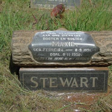 STEWART Maxie nee FERREIRA 1931-1952