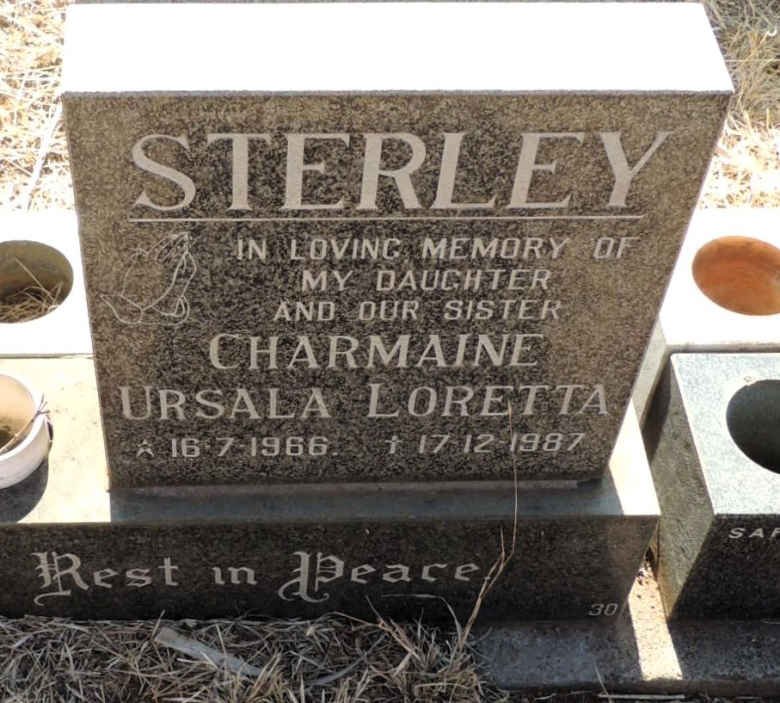 STERLEY Charmaine Ursala Loretta 1966-1987