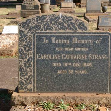 STRANG Caroline Catharine -1945