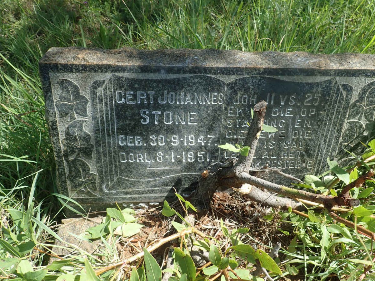 STONE Gert Johannes 1947-1951
