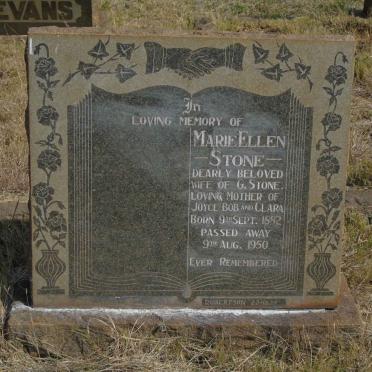 STONE Marie Ellen 1882-1950