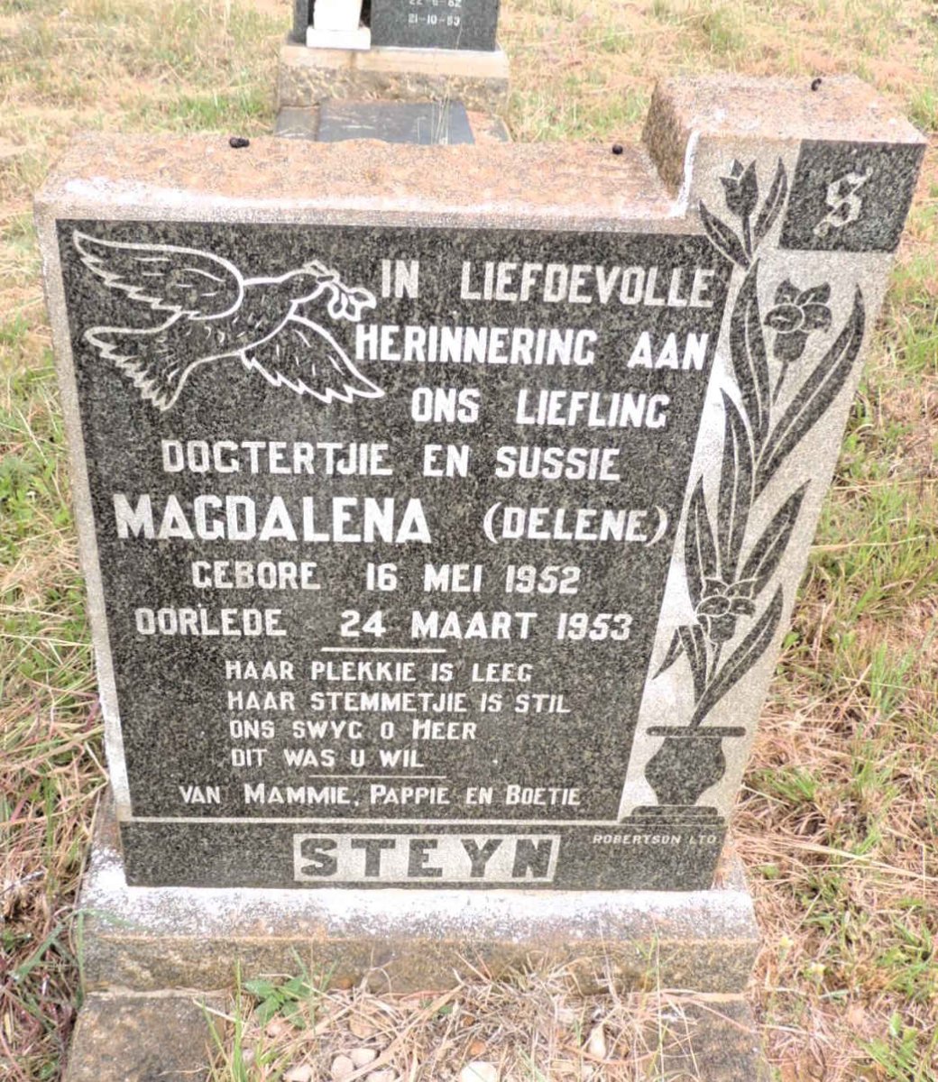 STEYN Magdalena 1952-1953