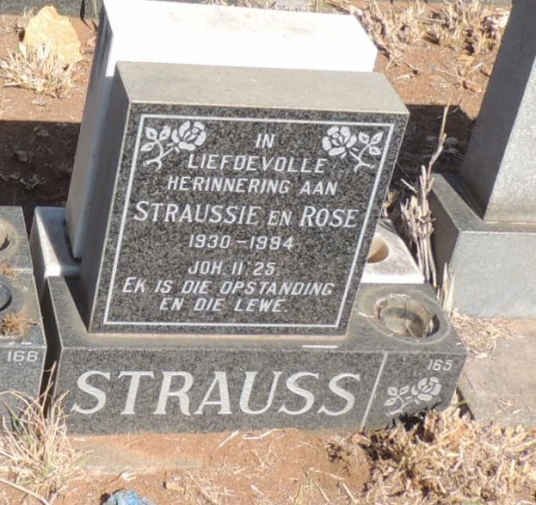 STRAUSS Straussie 1930-1994 & Rose