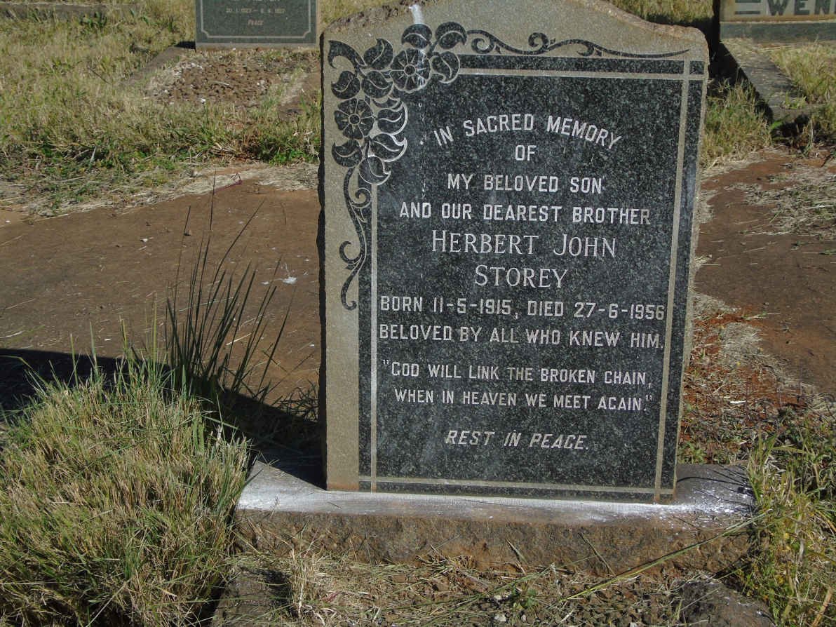STOREY Herbert John 1915-1956