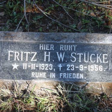 STUCKE Fritz H.W. 1923-1956