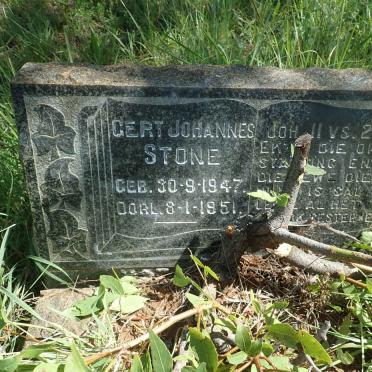 STONE Gert Johannes 1947-1951
