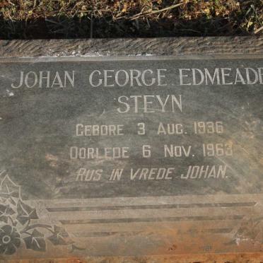 STEYN Johan George Edmeades 1936-1963