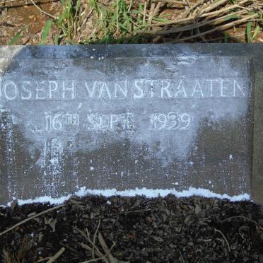 STRAATEN Joseph, van -1939