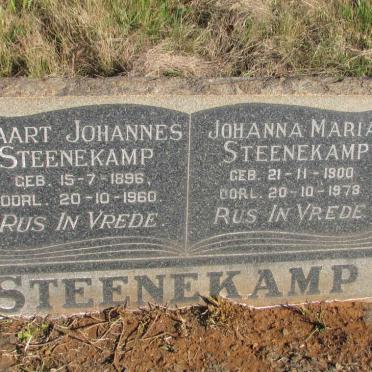 STEENEKAMP Tjaart Johannes 1896-1960 &amp; Johanna Maria 1900-1978