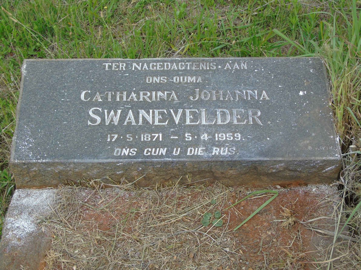 SWANEVELDER Catharina Johanna 1871-1959
