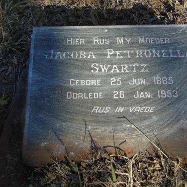 SWARTZ Jacoba Petronella 1885-1953