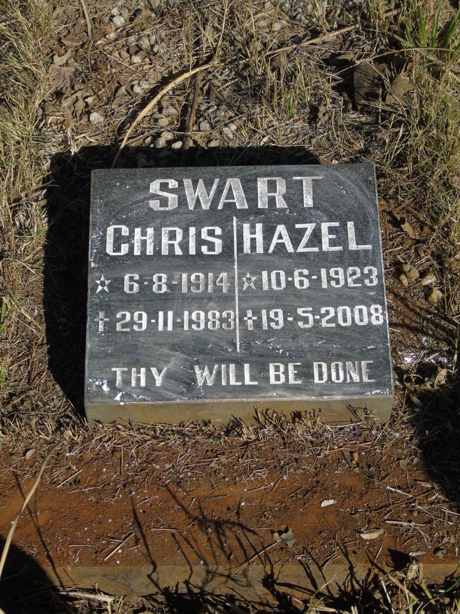 SWART Chris 1914-1983 & Hazel 1923-2008