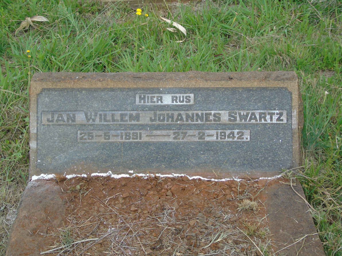 SWARTZ Jan Willem Johannes 1891-1942