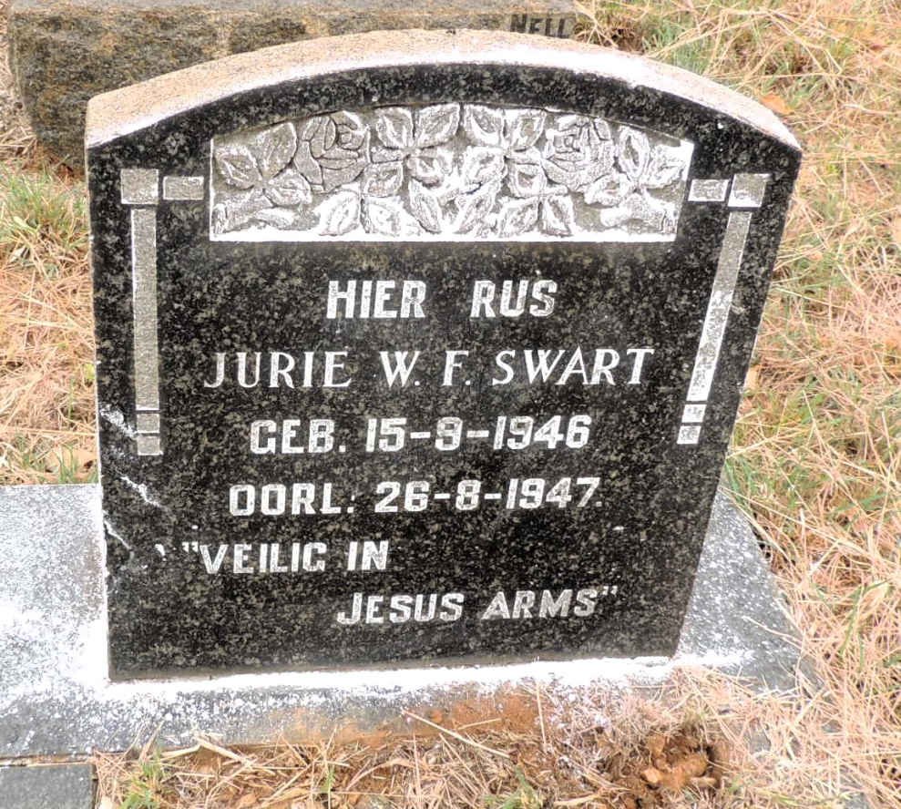 SWART Jurie W.F. 1946-1947