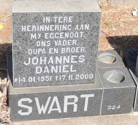 SWART Johannes Daniel 1951-2000