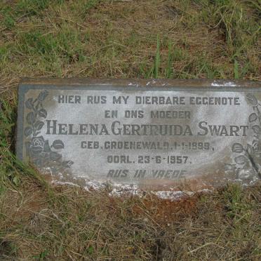 SWART Helena Gertruida nee GROENEWALD 1899-1957