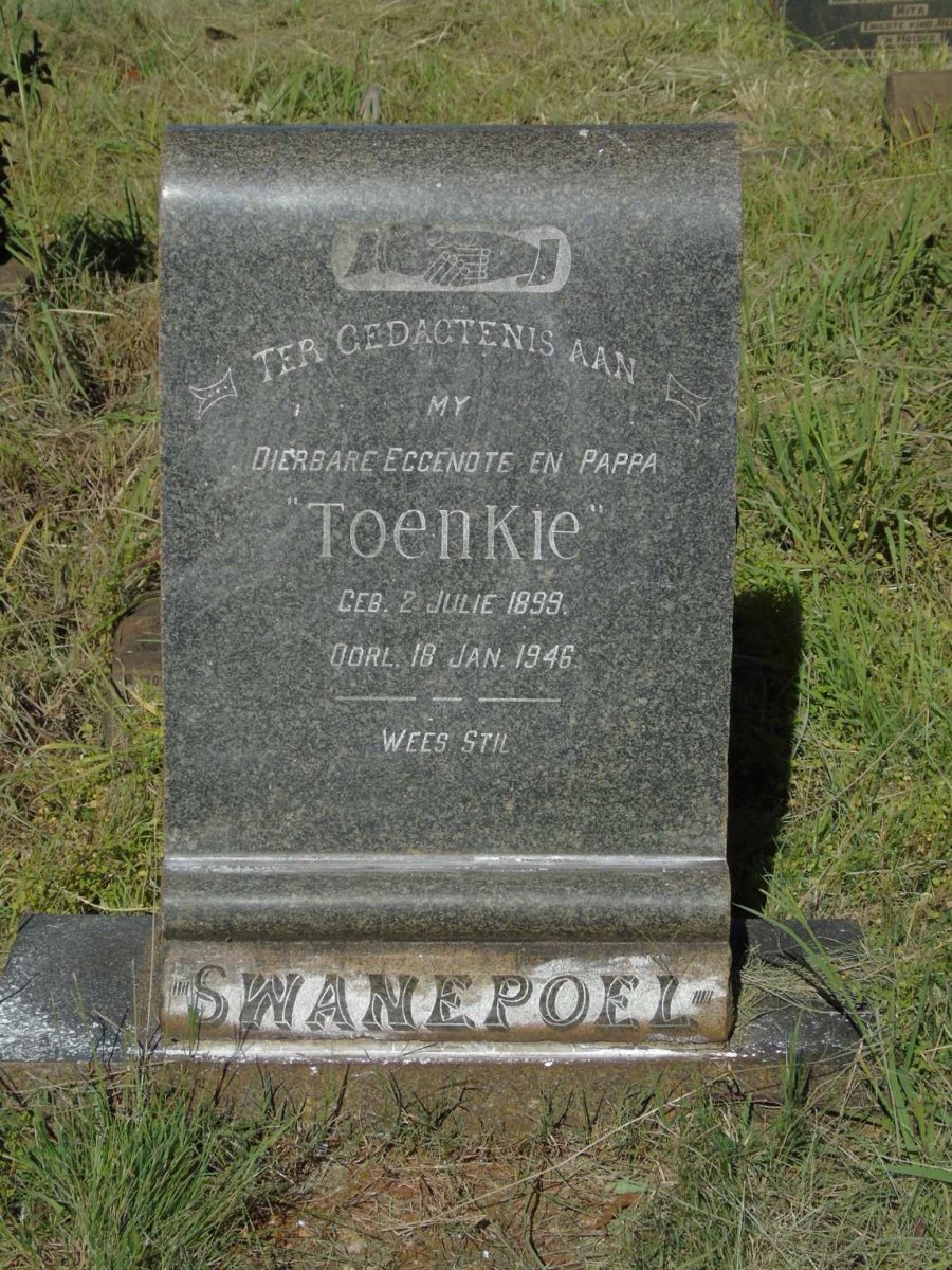 SWANEPOEL Toenkie 1899-1946