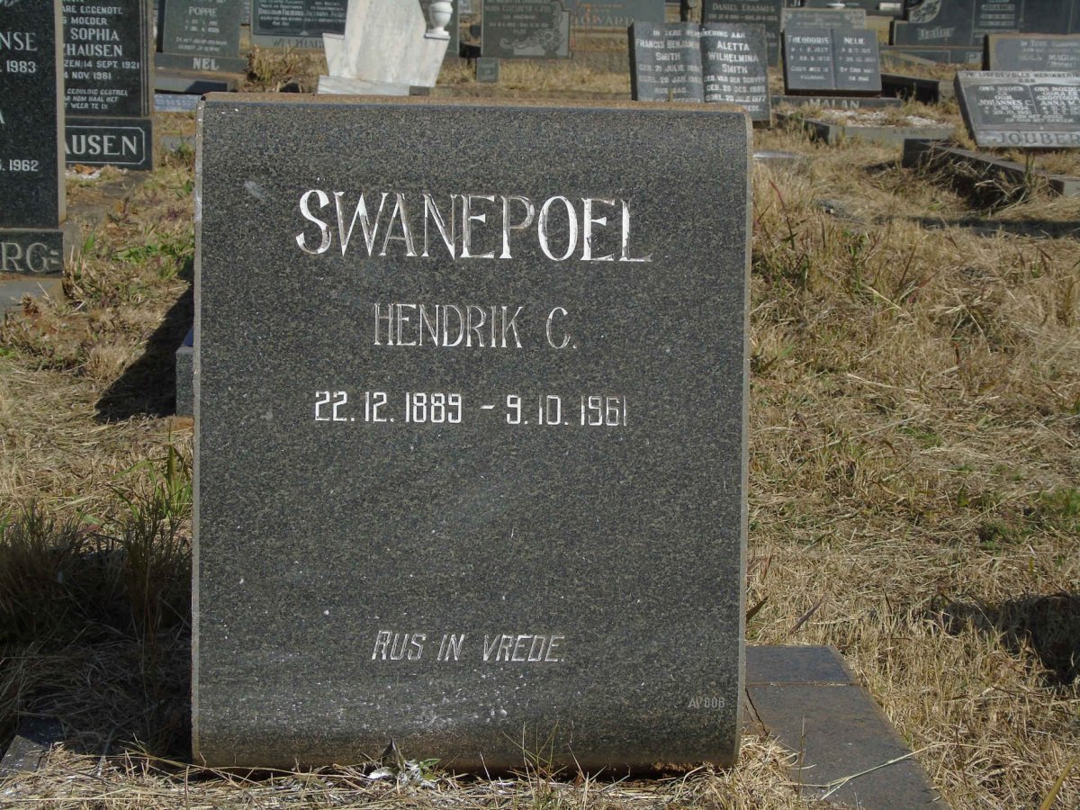 SWANEPOEL Hendrik C. 1889-1961