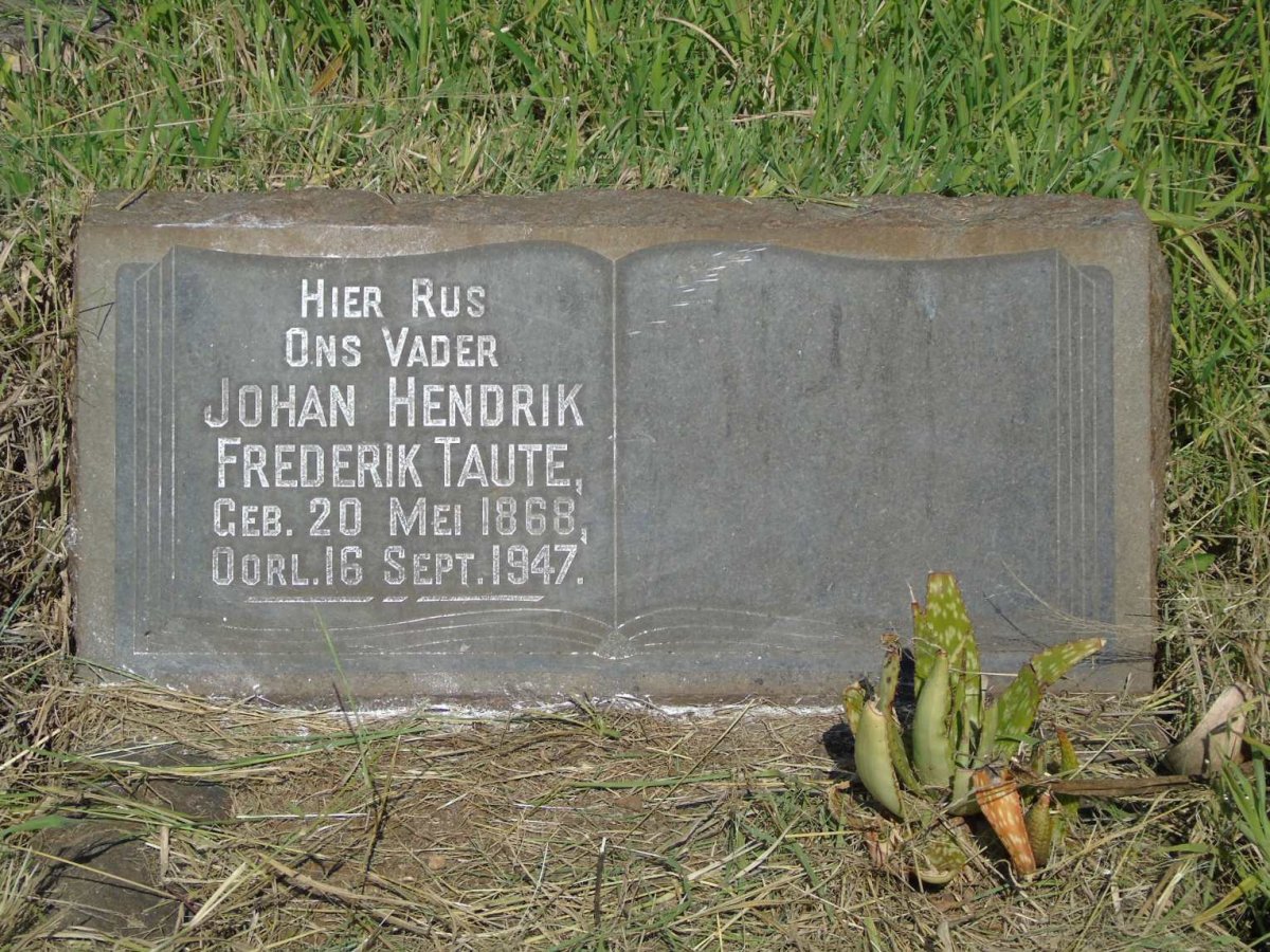TAUTE Johan Hendrik Frederik 1868-1947