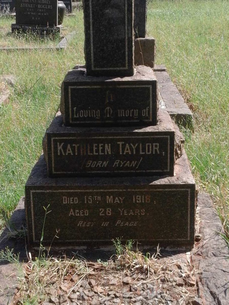 TAYLOR Kathleen nee RYAN -1918