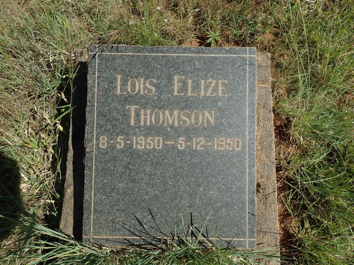 THOMSON Lois Eliza 1950-1950