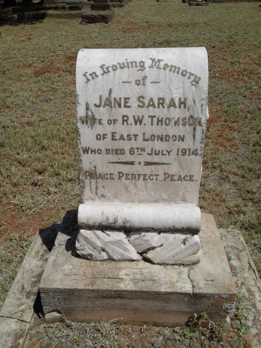 THOMSON Jane Sarah -1914