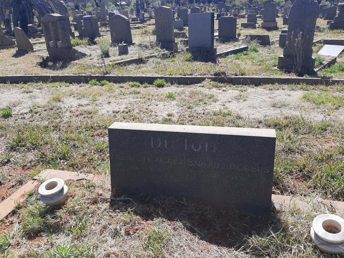 TOIT Barend Jacobus, du 1910-1971 &amp; Elizabeth Carolina 1915-1970