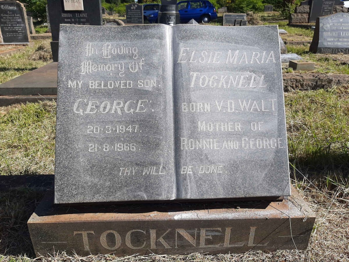 TOCKNELL Elsie Maria nee V.D.WALT :: TOCKNELL George 1947-1966