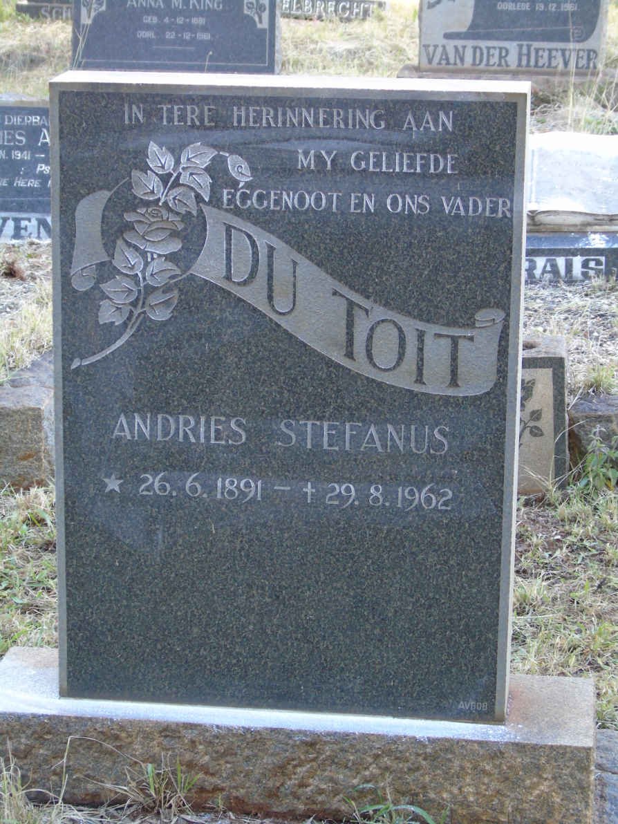 TOIT Andries Stefanus, du 1891-1962