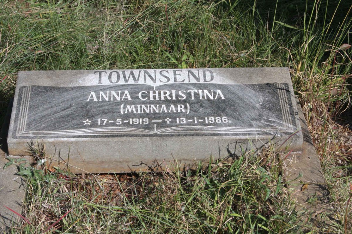TOWNSEND Anna Christina nee MINNAAR 1919-1986