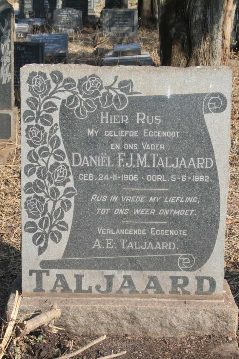 TALJAARD Daniel F.J.M. 1906-1962 