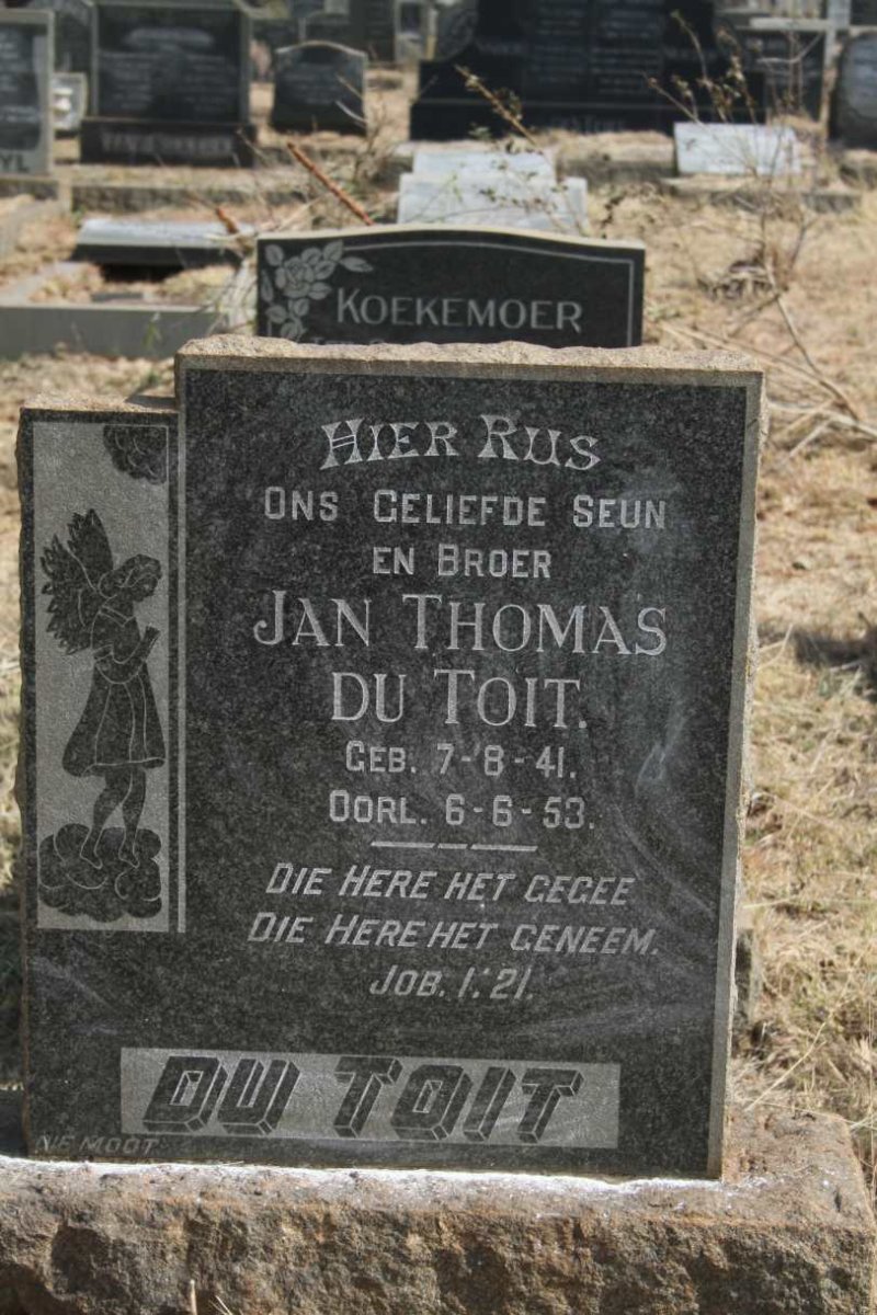 TOIT Jan Thomas, du 1941-1953
