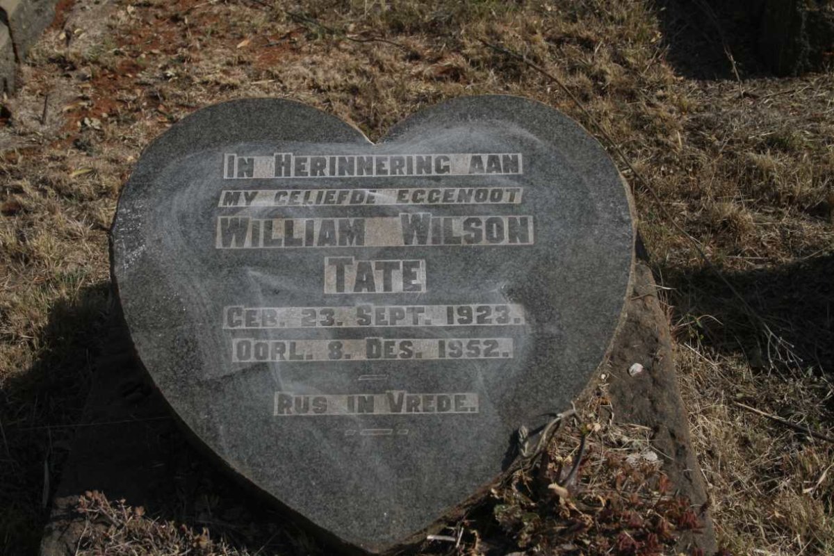 TATE William Wilson 1923-1952