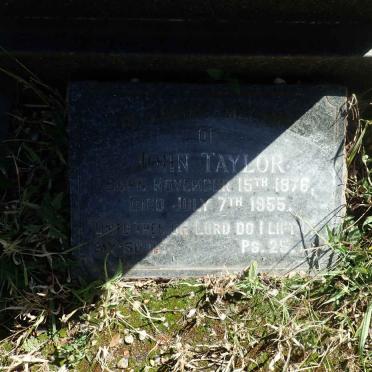 TAYLOR John 1876-1955 & Bessie 1879-1936 :: TAYLOR Lawrie 1923-1941 _1
