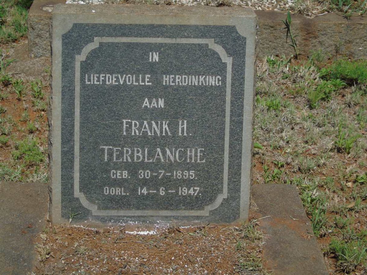 TERBLANCHE Frank H. 1895-1947