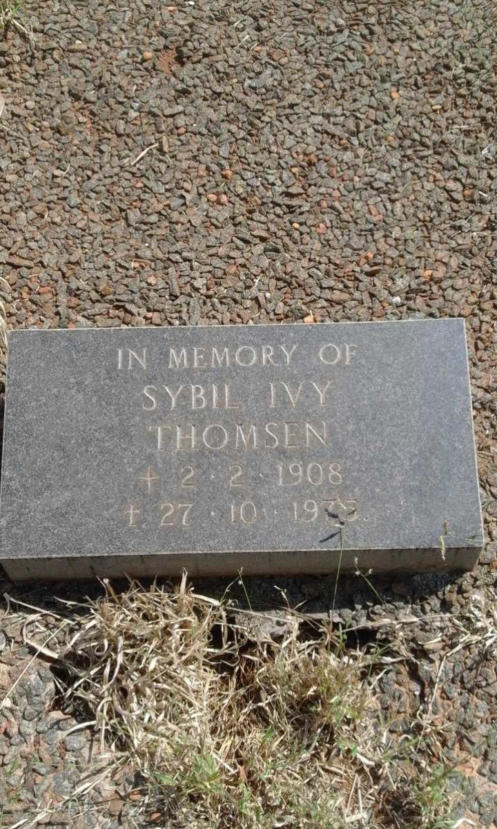 THOMSEN Sybil Ivy 1908-1975