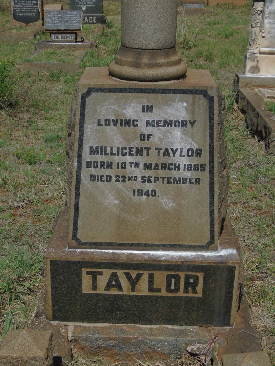 TAYLOR Millicent 1885-1940