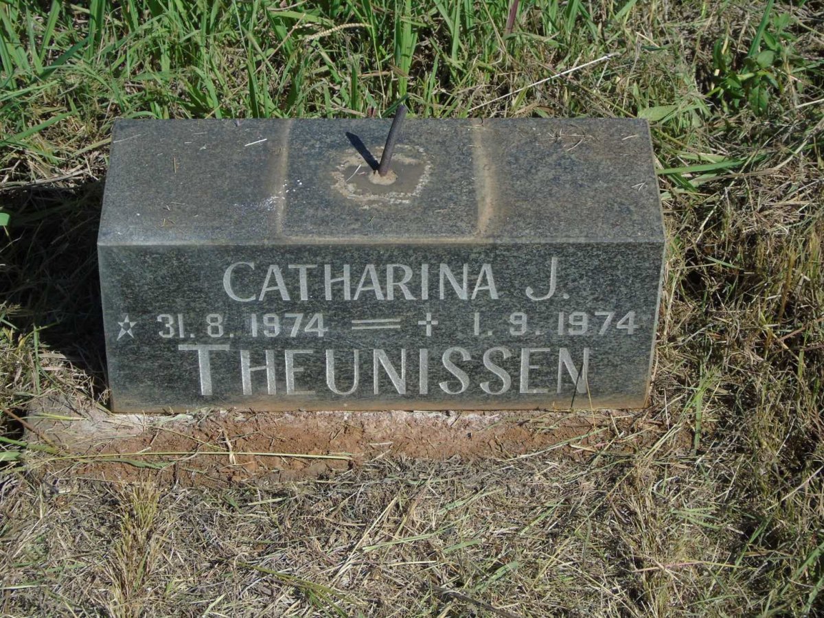 THEUNISSEN Catharina J. 1974-1974