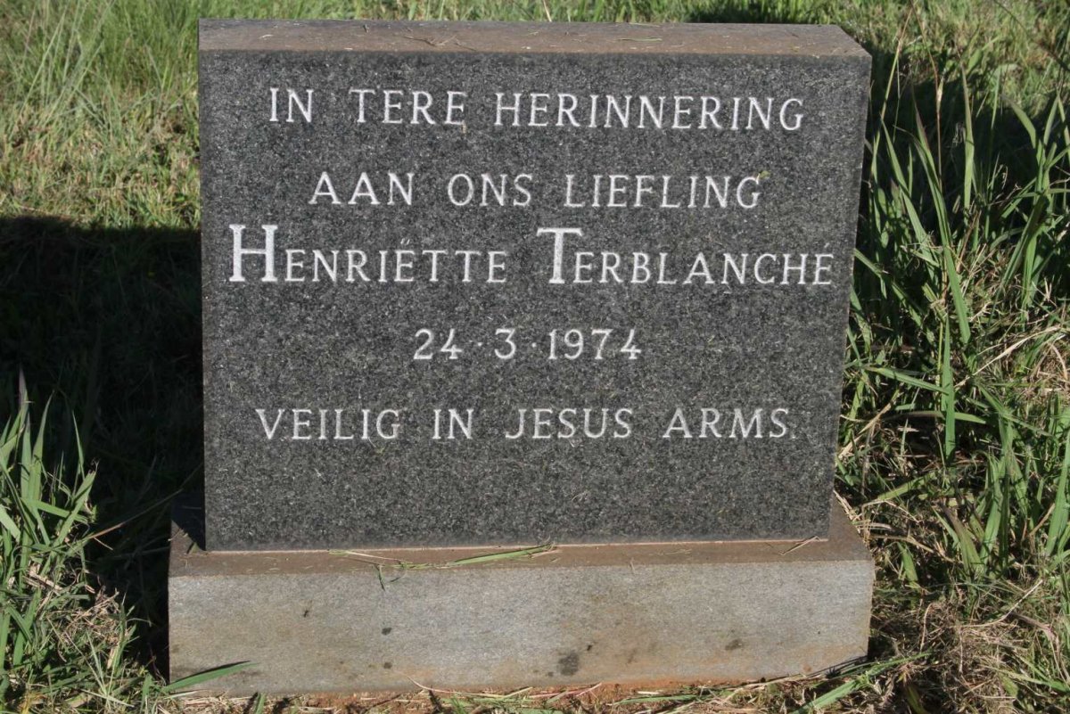TERBLANCHE Henriette -1974