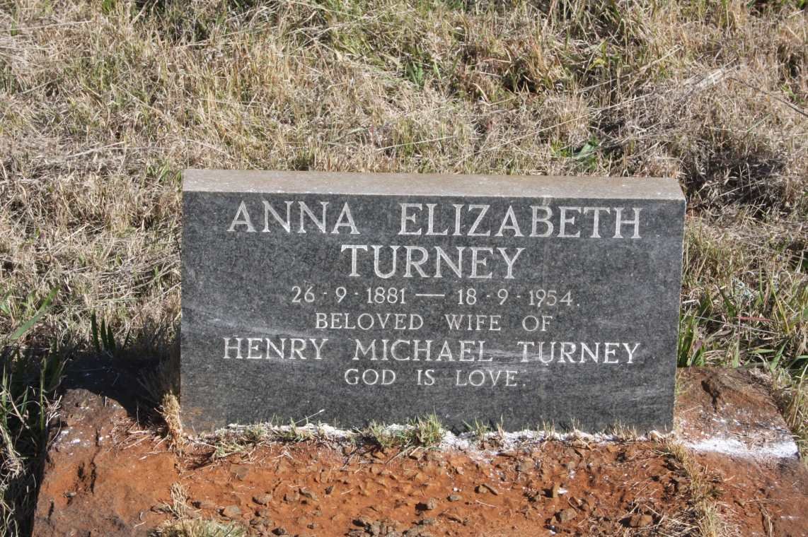 TURNEY Anna Elizabeth 1881-1954