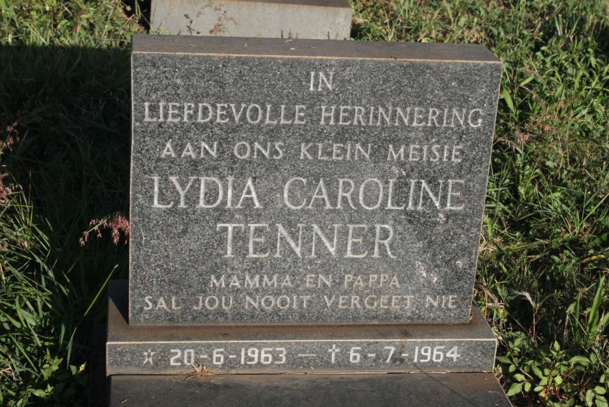 TENNER Lydia Caroline 1963-1964