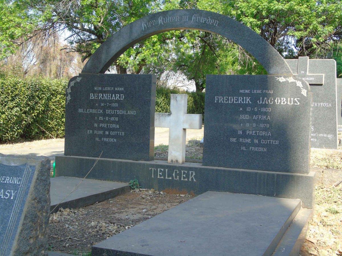 TELGER Bernhard 1901-1970 &amp; Frederik Jacobus 1903-1979