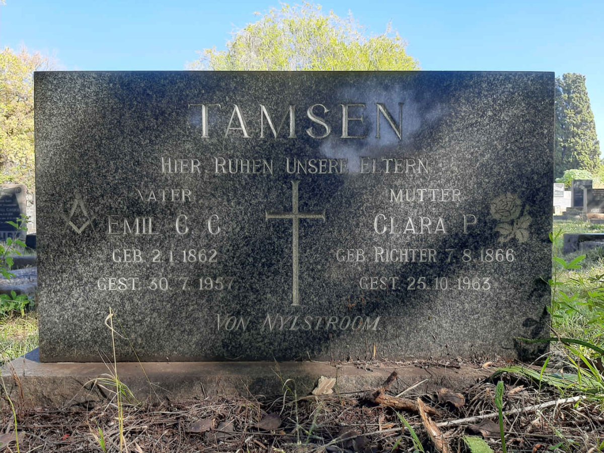 TAMSEN Emil C.C. 1862-1957 &amp; Clara P. RICHTER 1866-1963