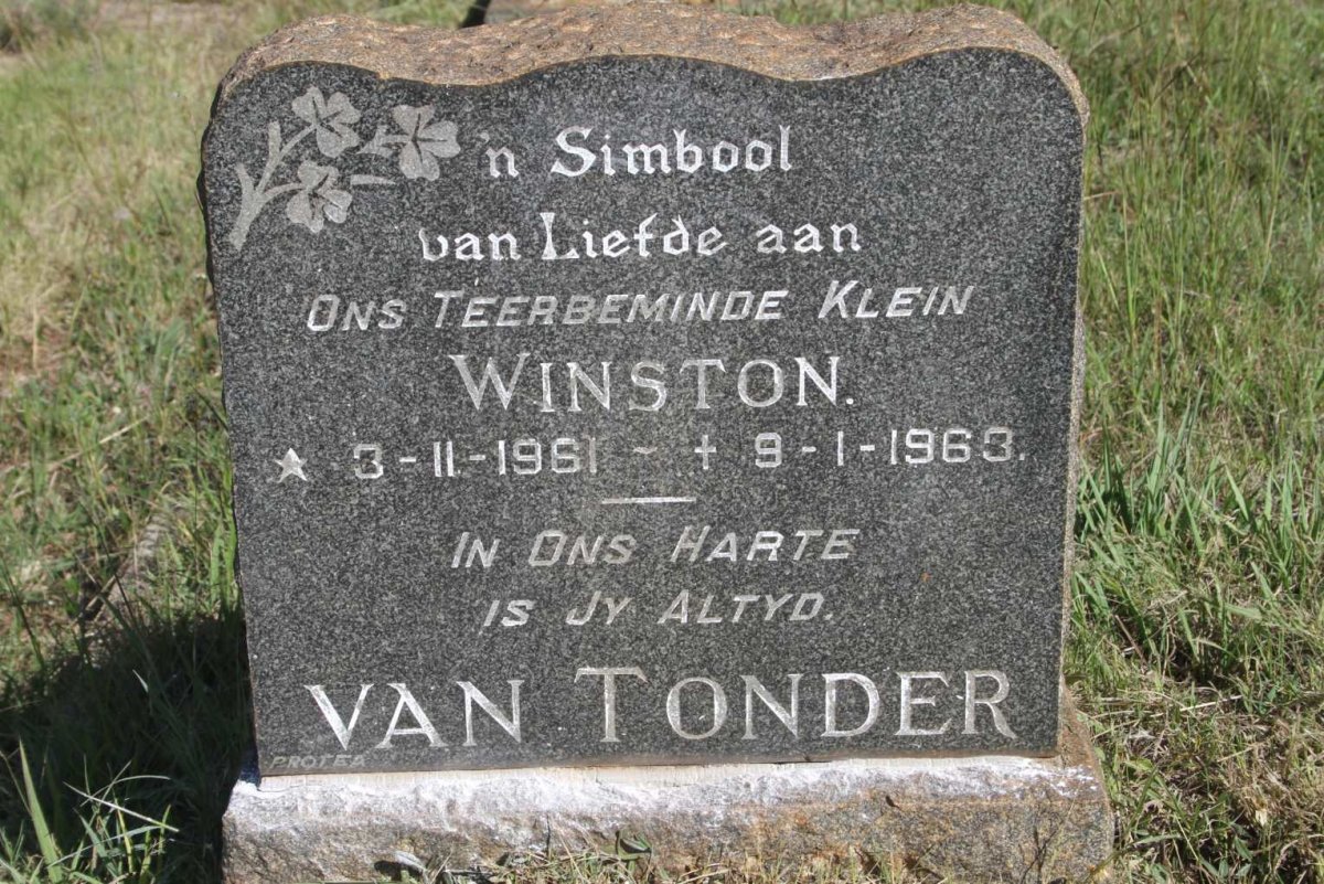 TONDER Winston, van 1961-1963