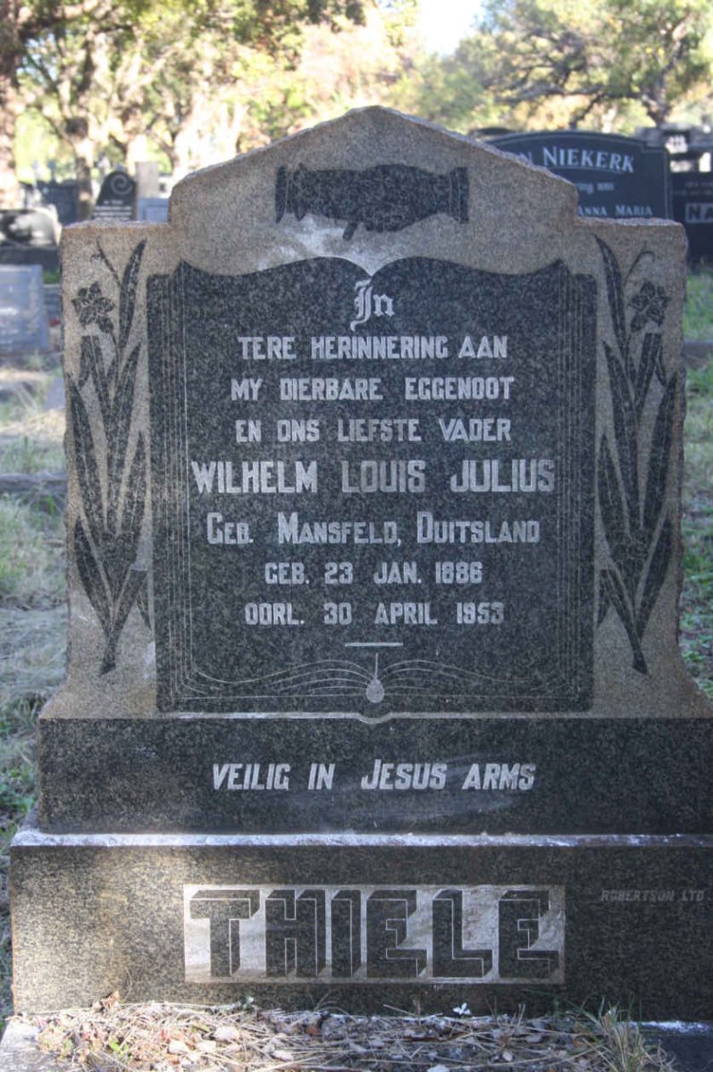 THIELE Wilhelm Louis Julius 1886-1953