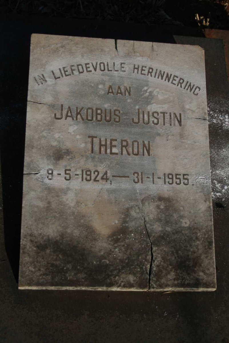 THERON Jakobus Justin 1924-1955