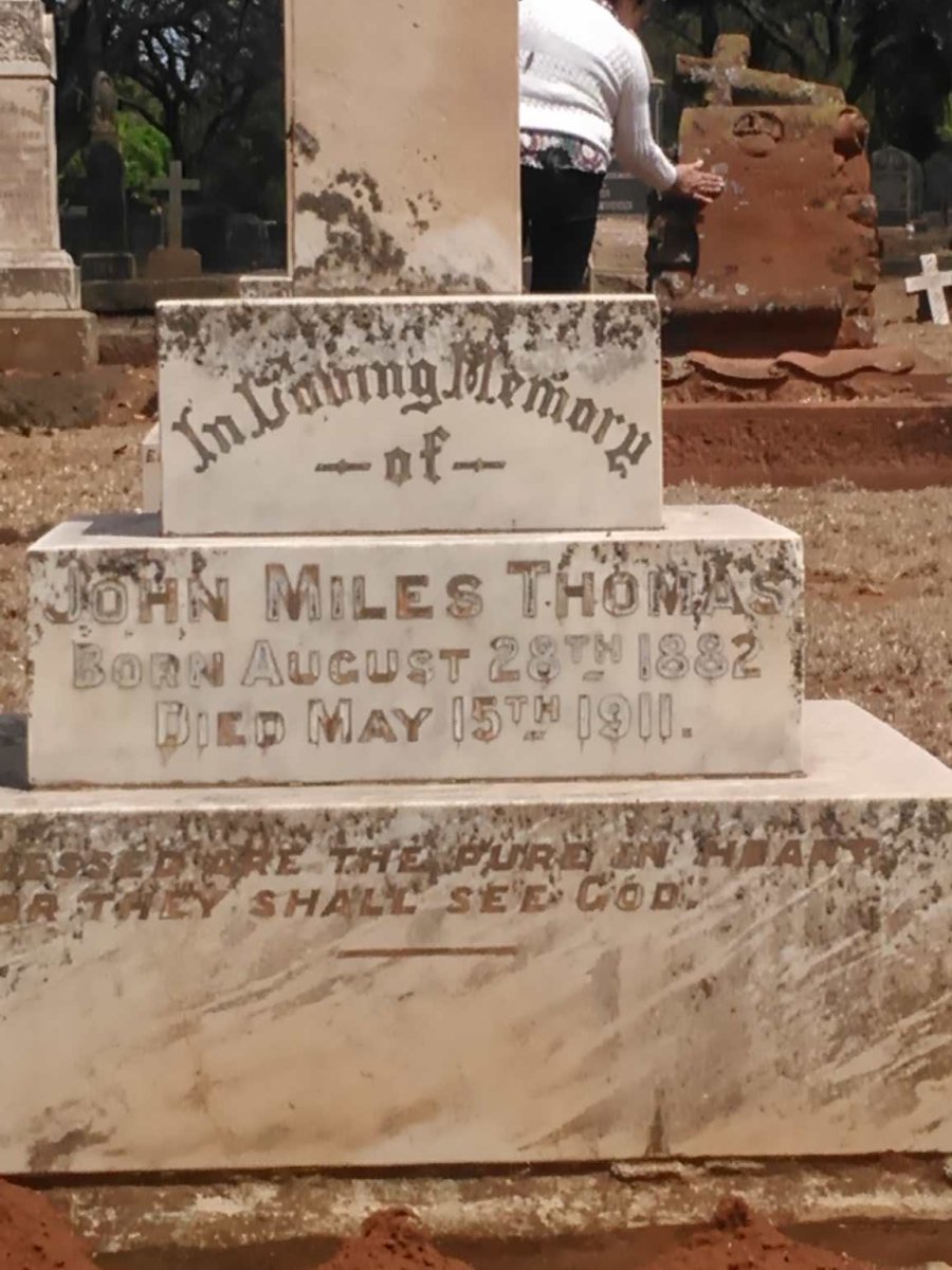 THOMAS John Miles 1882-1911