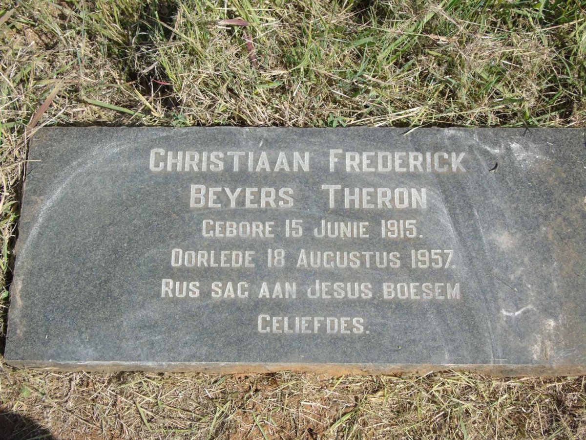 THERON Christiaan Frederick Beyers 1915-1957