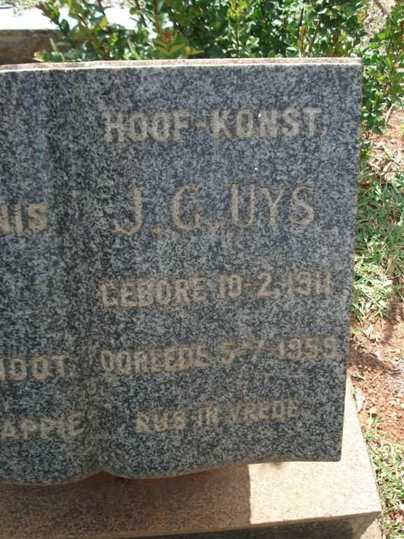 UYS J.G. 1911-1959